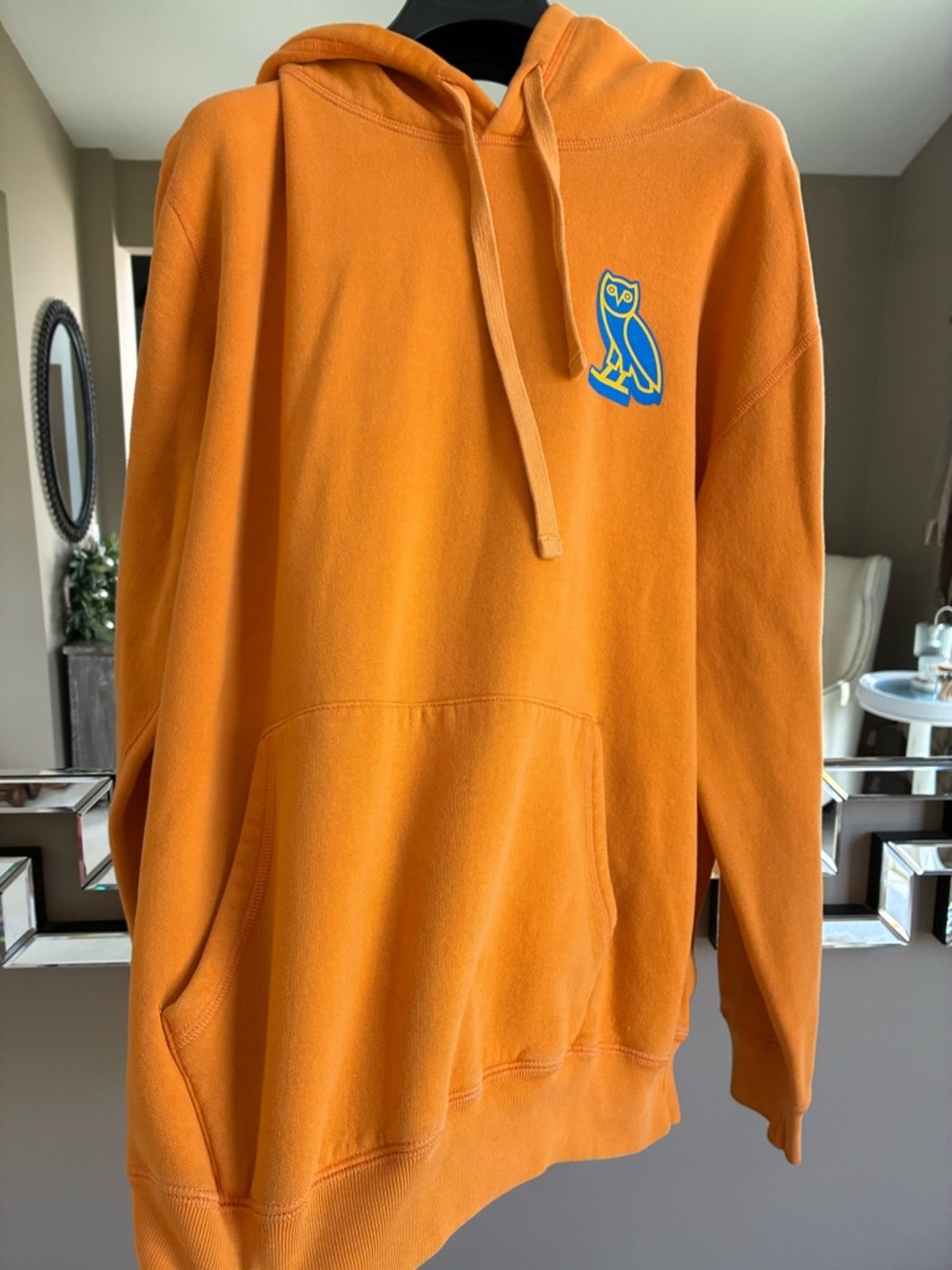 OVO HOODED SWEATSHIRT WITH POCKET FRONT! Sz L! Very Good condition! 🦉🦉🦉🦉🦉🦉